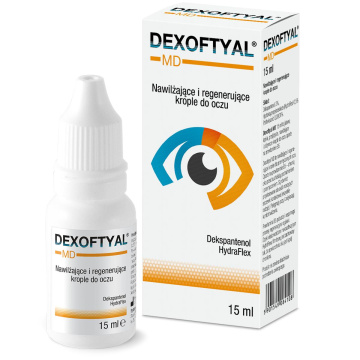 Dexoftyal MD krople nawilżająco - regenerujące do oczu, 15 ml