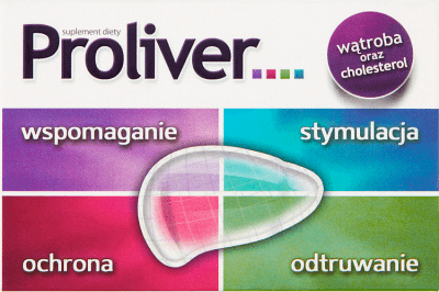 Proliver wątroba, cholesterol, 30 tabletek