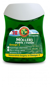 MOLLERS Forte Tran Norweski   60 kapsułek