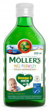 Tran Mollers Mój Pierwszy Tran Norweski, 250 ml