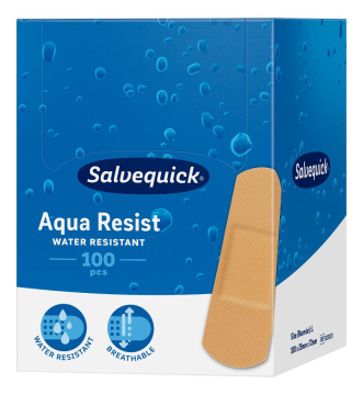 SALVEQUICK Aqua Resist Plastry z opatrunkiem 72mm x 25mm 100 sztuk