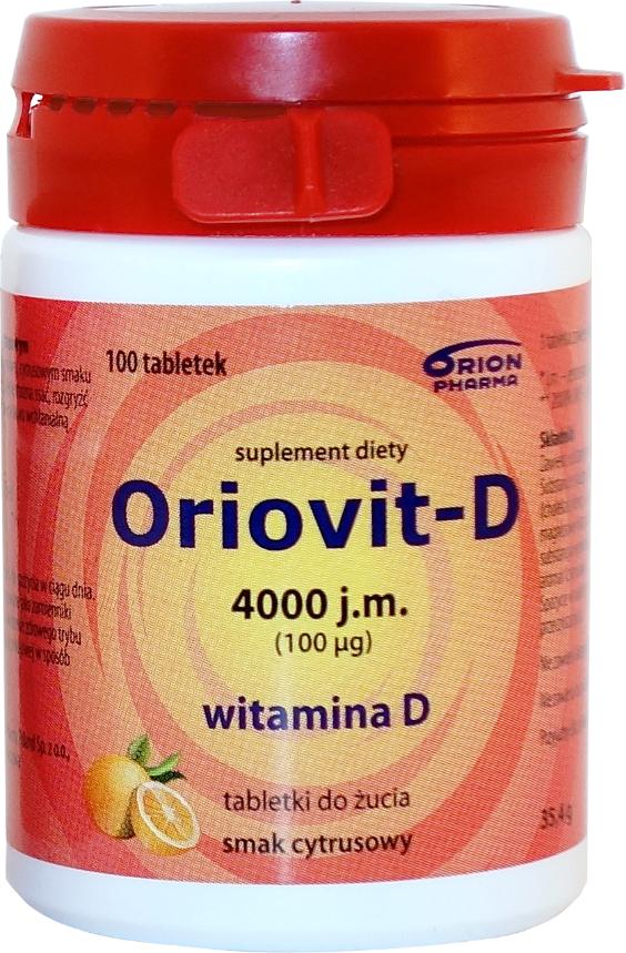 Oriovit-D3 4000 j.m. 100 tabletek do ssania lub rozgryzania