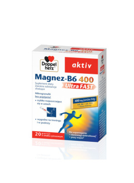 DOPPELHERZ AKTIV Magnez-B6 UltraFAST 20 saszetek