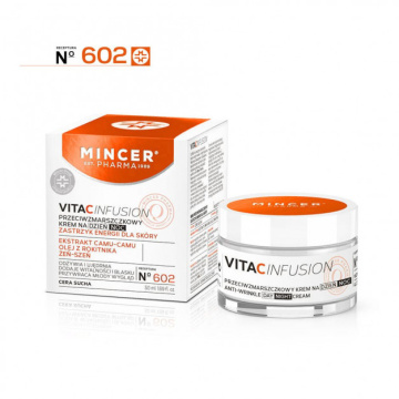 Mincer Pharma Vita C Infusion - przeciwzmarszczkowy krem na dzień i na noc do skóry suchej 50 ml