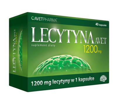 Lecytyna 1200 mg Avet 40 kapsułek