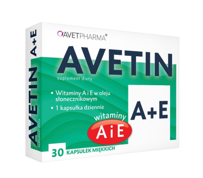 Avetin A+E  30 kapsułek