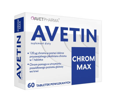 Avetin Chrom Max 60 tabletek