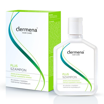 Dermena Plus Szampon przeciwłupieżowy hamujący wypadanie włosów 200 ml