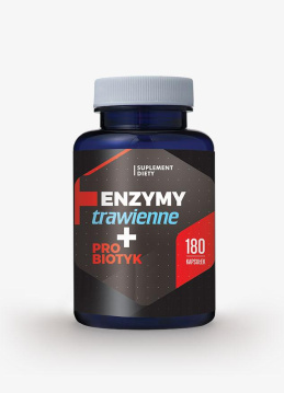 Hepatica Enzymy trawienne + probiotyk, 180 kapsułek