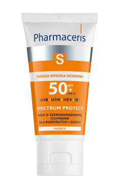 Pharmaceris S - SPF 50+ krem o szerokopasmowej ochronie przed słońcem 50 ml