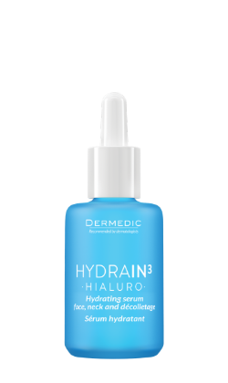 DERMEDIC HYDRAIN 3 HIALURO Serum nawadniające twarz, szyję i dekolt 30 ml