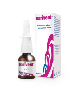 Narivent przeciwobrzękowy aerozol do nosa 20 ml