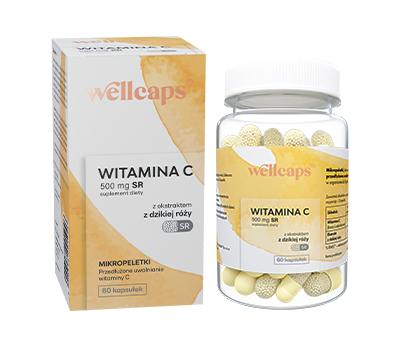 Wellcaps Witamina C 500 mg SR  60 kapsułek