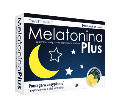 Melatonina Plus 30 tabletek do ssania
