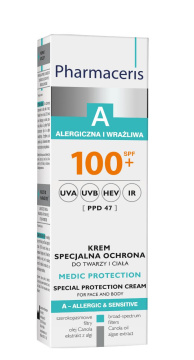 Pharmaceris A Medic Protection krem - specjalna ochrona do twarzy i ciała SPF100+ 75 ml