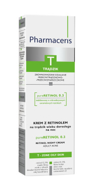 Pharmaceris T Pure - Retinol 0,3 krem z retinolem na trądzik wieku dorosłego na noc 40 ml