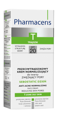 Pharmaceris T sebostatic dzień przeciwtrądzikowy krem normalizujący SPF20 50 ml