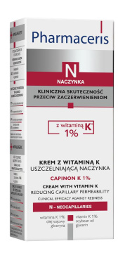 Pharmaceris N -  CAPINON K 1% krem z witaminą K uszczelniającą naczynka 30 ml