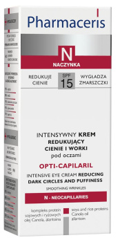 Pharmaceris N opti-capilaril intensywny krem redukujący cienie i worki pod oczami 15ml