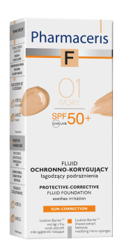 Pharmaceris F - fluid ochronno - korygujący z ochroną SPF 50+ IVORY (01) 30 ml