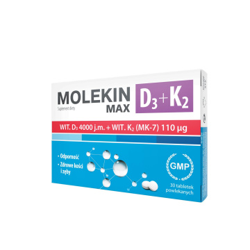 Molekin D3 4 000 j.m.+ K2 MAX  30 tabletek