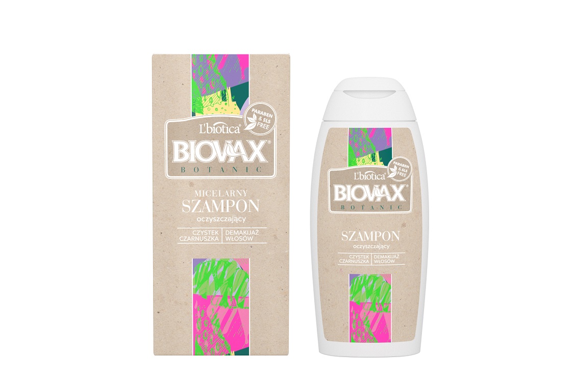 Biovax Botanic czystek i czarnuszka micelarny szampon oczyszczający  200 ml