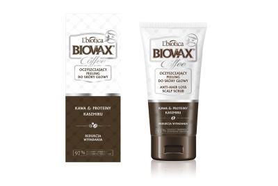 BIOVAX  Kawa i Proteiny Kaszmiru Oczyszczający peeling do skóry głowy 125 ml