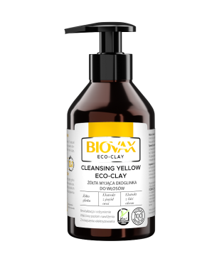 Biovax żółta myjąca ekoglinka do włosów 200 ml