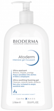 Bioderma Atoderm Intensive Gel Moussant, żel oczyszczający i natłuszczający, 1000 ml