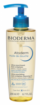 Bioderma Atoderm Huile de douche, nawilżający olejek do kąpieli i pod prysznic, 200 ml