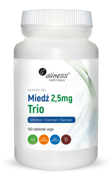 Aliness Miedź Trio 2,5 mg, 100 tabletek