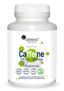 Aliness Caffeine 200 mg + guaranaps, 100 kapsułek