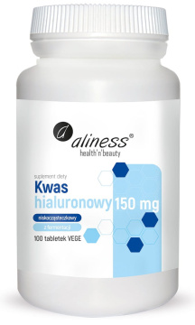Aliness Kwas hialuronowy niskocząsteczkowy 150 mg  100 tabletek