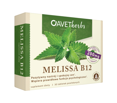 Avet herbs Melissa B12  30 tabletek