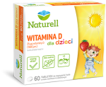 Naturell Witamina D dla dzieci, 60 tabletek do rozgryzania i żucia