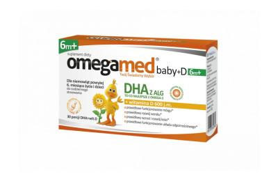 Omegamed Baby +  witamina D od  6 miesiąca  30 kapsułek