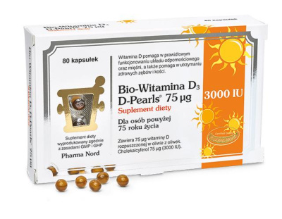 Pharma Nord Bio-Witamina D3 75 µg 80 kapsułek