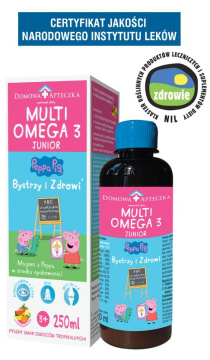 Domowa Apteczka Multi Omega 3 Bystrzy i Zdrowi 250 ml ( smak owoców tropikalnych)