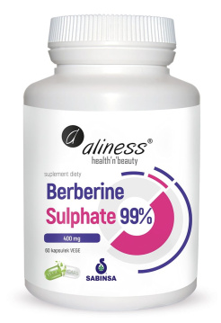 Aliness Berberine Sulphate 99% 400 mg 60 kapsułek