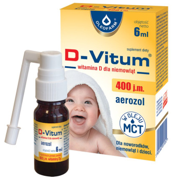 D-Vitum 400 dla niemowlat aerozol 6 ml