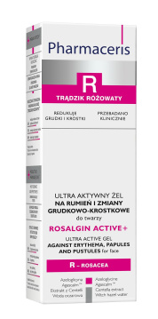 Pharmaceris R Rosalgin Active+ ultra aktywny żel na rumień i zmiany grudkowo-krostkowe do twarzy 30 ml