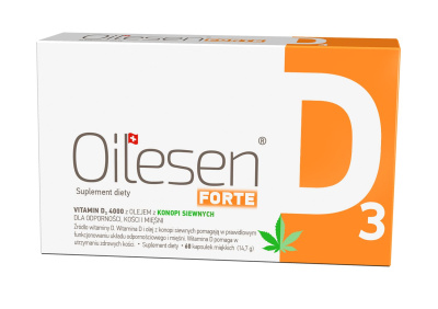 Oilesen Forte Vitamin D3 4000  60 kapsułek
