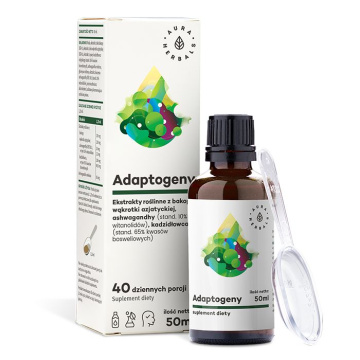 Aura Herbals Adaptogeny – 100% naturalne ekstrakty roślinne 50 ml