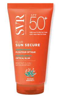 Svr Sun Secure Blur, krem optycznie ujednolicający skórę SPF-50, 50 ml