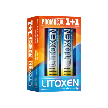 LITOXEN Elektrolity 20 tabletek musujących + 20 tabletek musujących