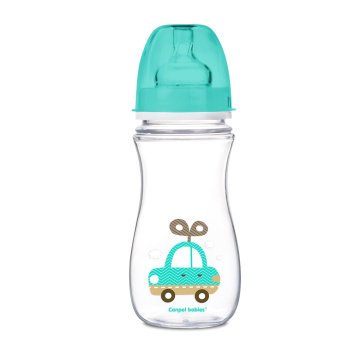 Canpol babies antykolkowa butelka szerokootworowa EasyStart Toys, 300 ml (35/204)