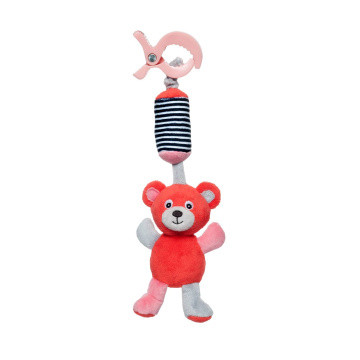 Canpol babies pluszowa zabawka z dzwoneczkiem (68/054) czerwona