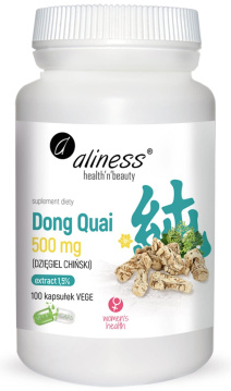 Aliness Dong Quai 500 mg (dzięgiel chiński)  100 kapsułek vege