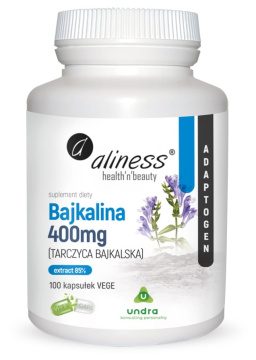 Aliness Bajkalina (Tarczyca bajkalska) Extract 85% 400 mg  100 kapsułek