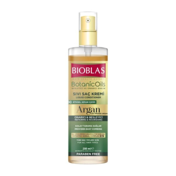 Bioblas Botanic Oils arganowa odżywka regenerująca w płynie do pielęgnacji włosów  200 ml